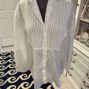 Old Navy White Boyfriend Shirt